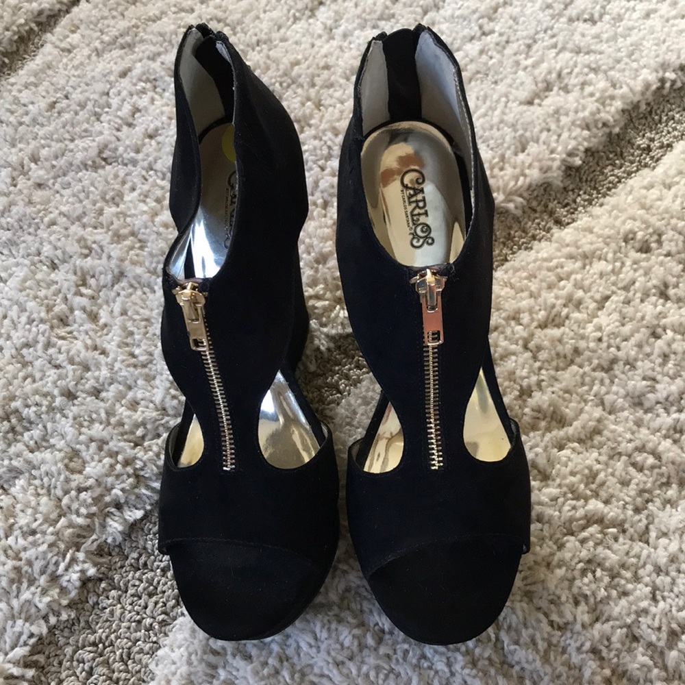 👠 Carlos Santana high heel wedges